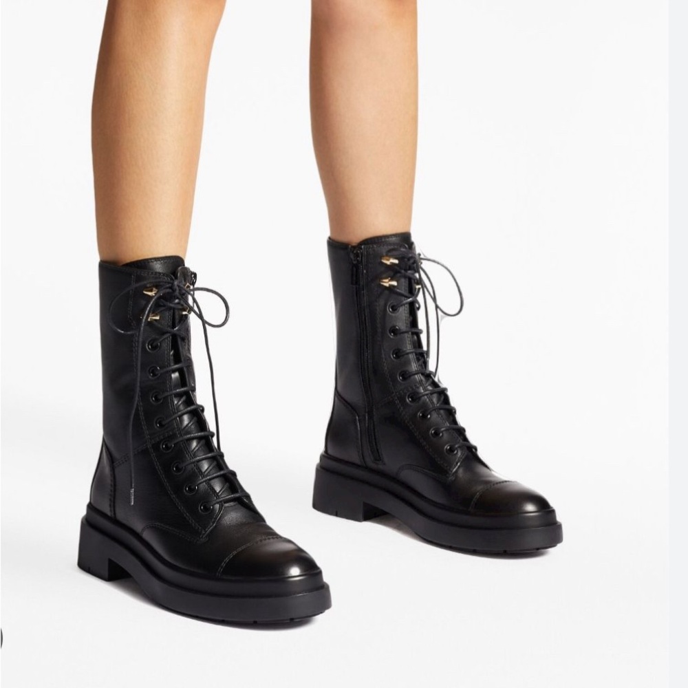 Jimmy Choo combat boots 🖤🖤🖤